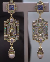 Heidi Daus "Classic Edition" Aurora Borealis Crystal Drop Earrings, 2"